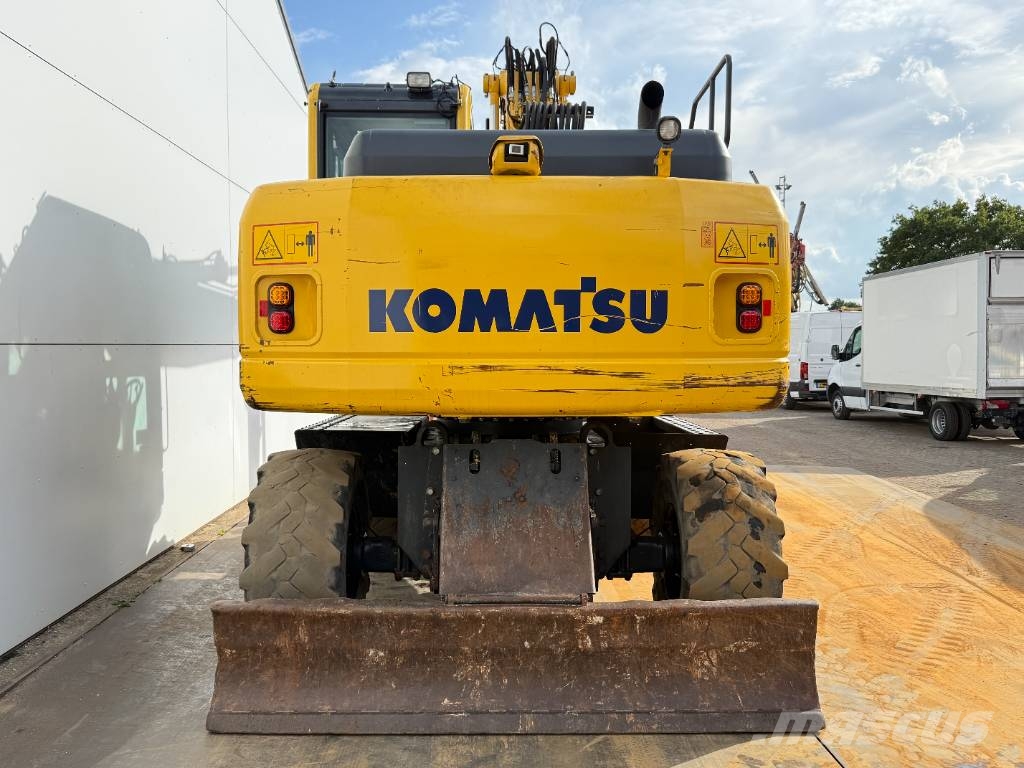Komatsu PW160-8 - Triple Boom / Blade / Hammer Lines Bagri na kolesih
