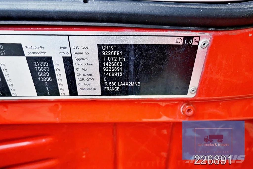 Scania R580 V8 Retarder | Euro 6 | 2017 | 925.000 km | Lu Camiones tractor