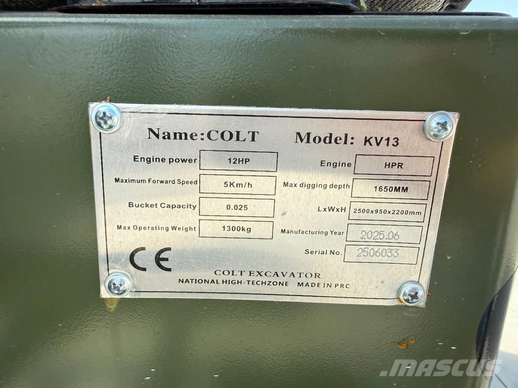  COLT KV13 Mini-bagger NEU Мини-экскаваторы