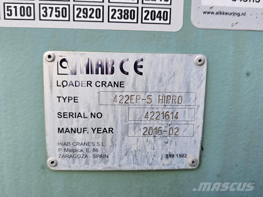 DAF CF 440 6x2 / HIAB 42 tm CRANE / KRAN شاحنات الرافعات