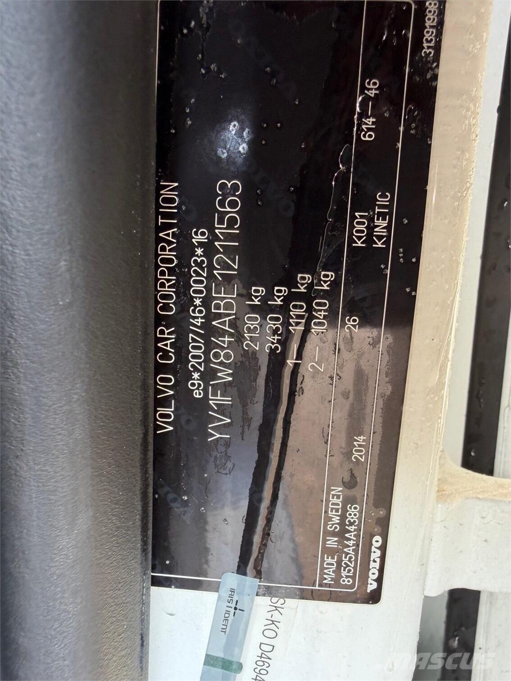 Volvo V60 1,6 diesel VIN 563 Personbilar