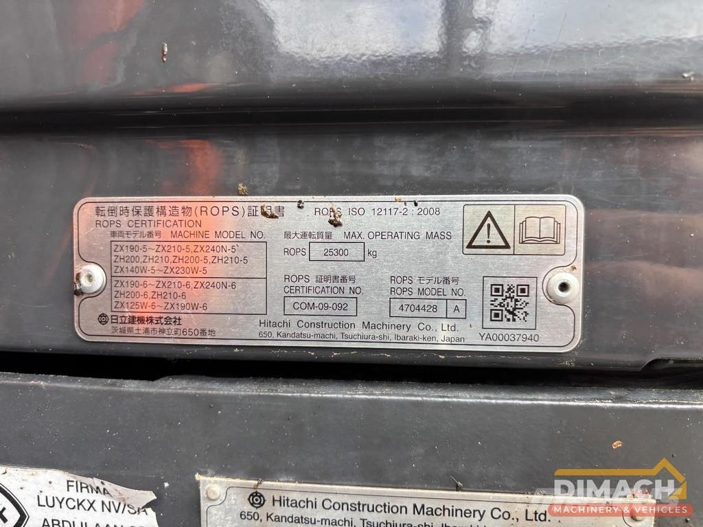 Hitachi ZX140W-6 SMP tiltrotator with grapple - air condit Escavadeiras especiais