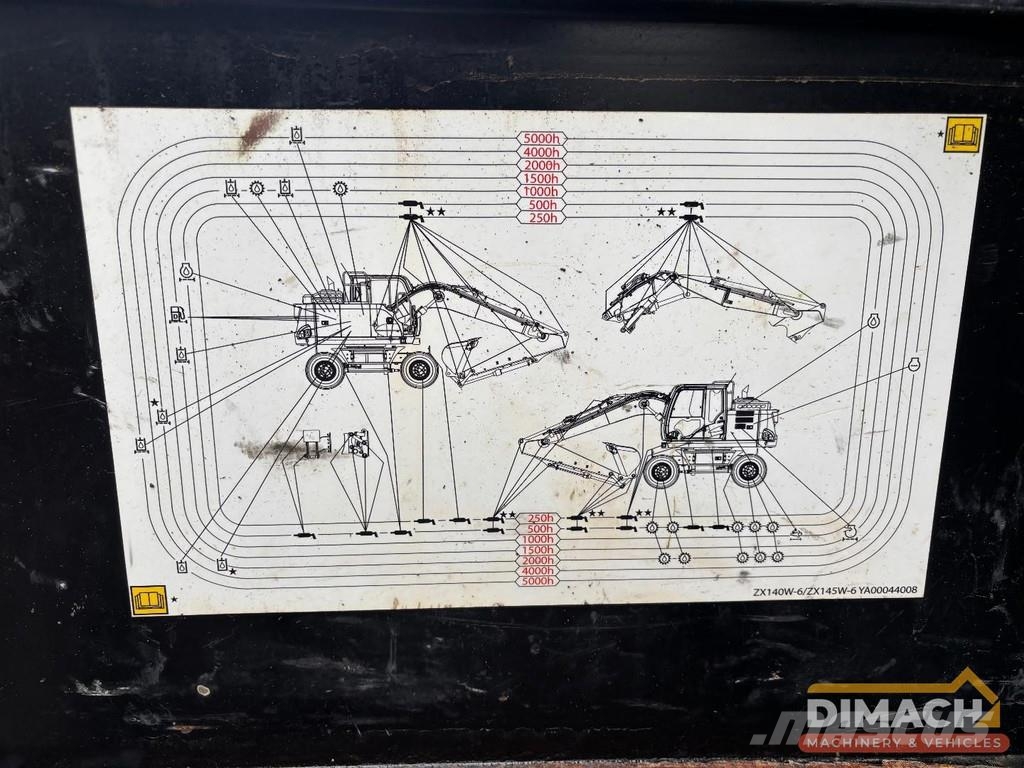 Hitachi ZX140W-6 SMP tiltrotator with grapple - air condit Escavadeiras especiais