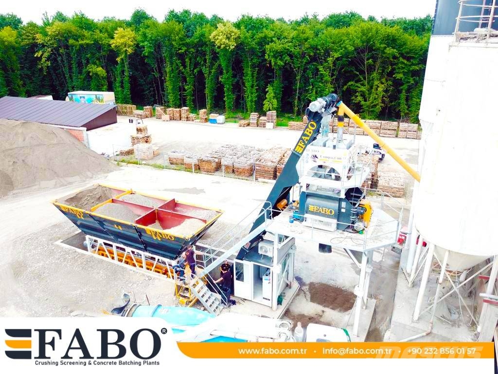 Fabo CENTRALE À BÉTON COMPACTE À GODET 60 M3/H Cementtillverknings fabriker