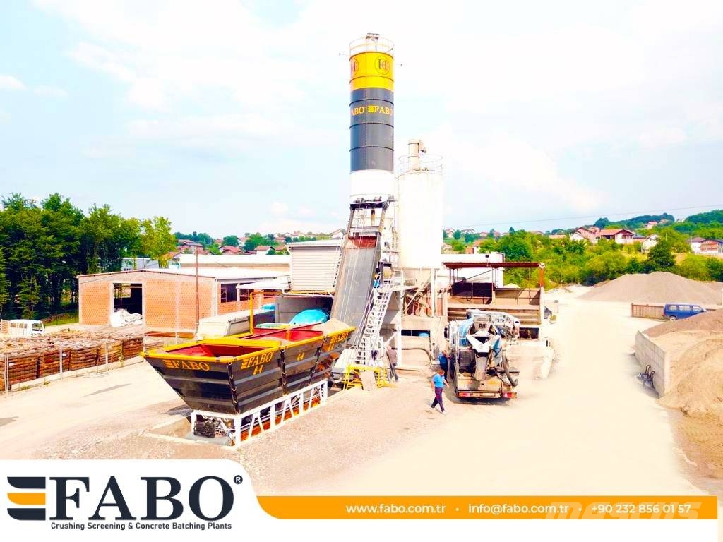 Fabo CENTRALE À BÉTON COMPACTE À GODET 60 M3/H Cementtillverknings fabriker