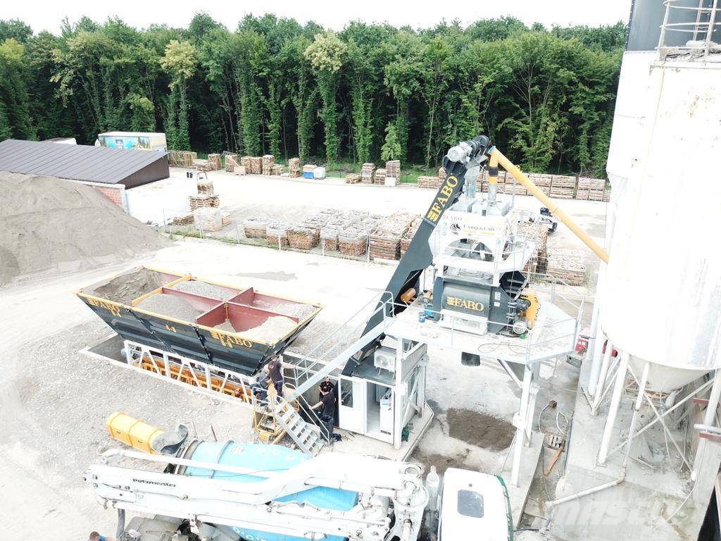 Fabo CENTRALE À BÉTON COMPACTE À GODET 60 M3/H Cementtillverknings fabriker