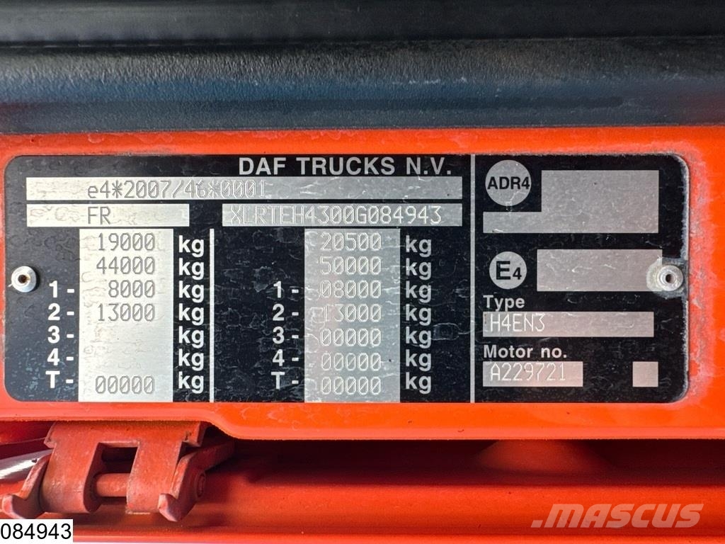 DAF XF 460 euro 6, ACC, retarder Sattelzugmaschinen