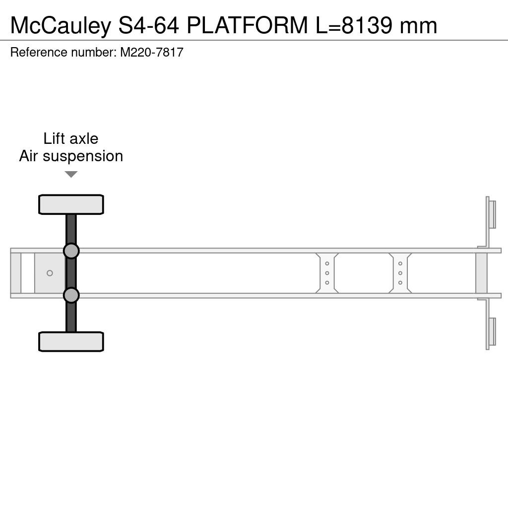 McCauley S4-64 PLATFORM L=8139 mm Zemie treileri