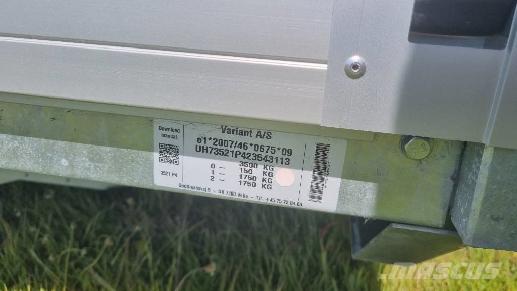 Variant 3521 P4 Släp - 3500 kg مقطوروات مسطحة/مفصلية الجوانب