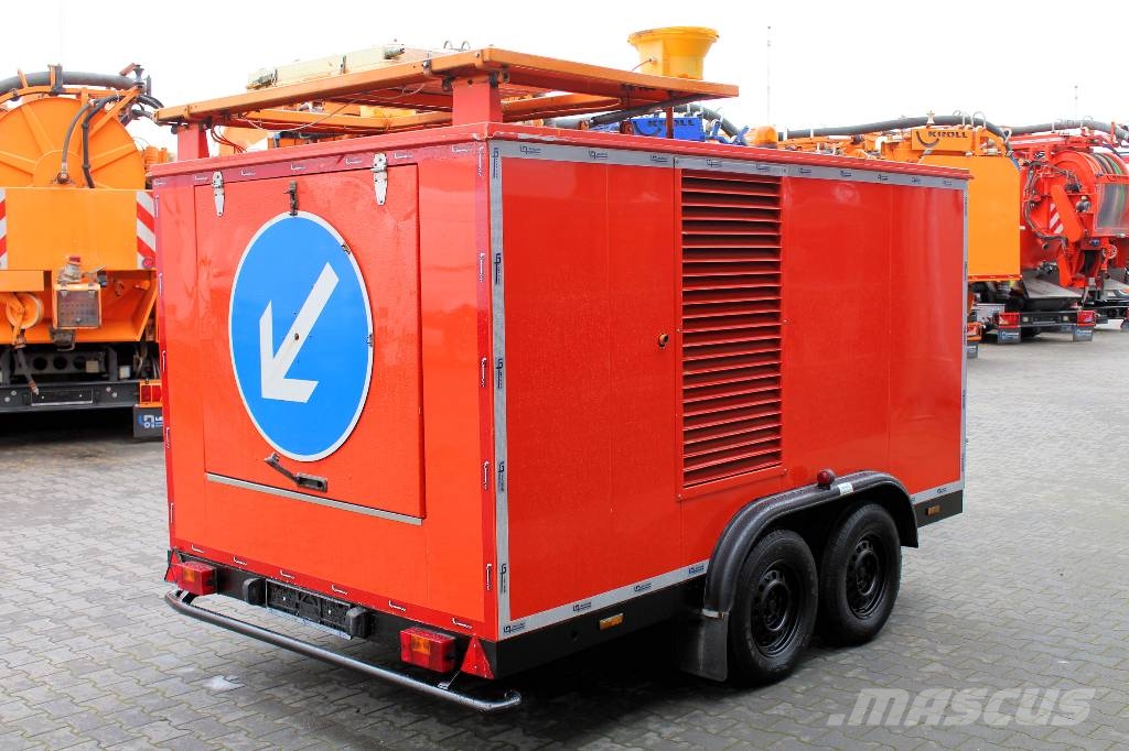 Stamford mobiles STROM-Aggregat 27,5 kVA + Sielbelüfter Generadores diésel