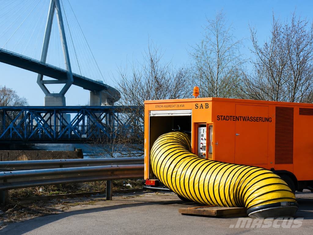Stamford mobiles STROM-Aggregat 27,5 kVA + Sielbelüfter Generadores diésel