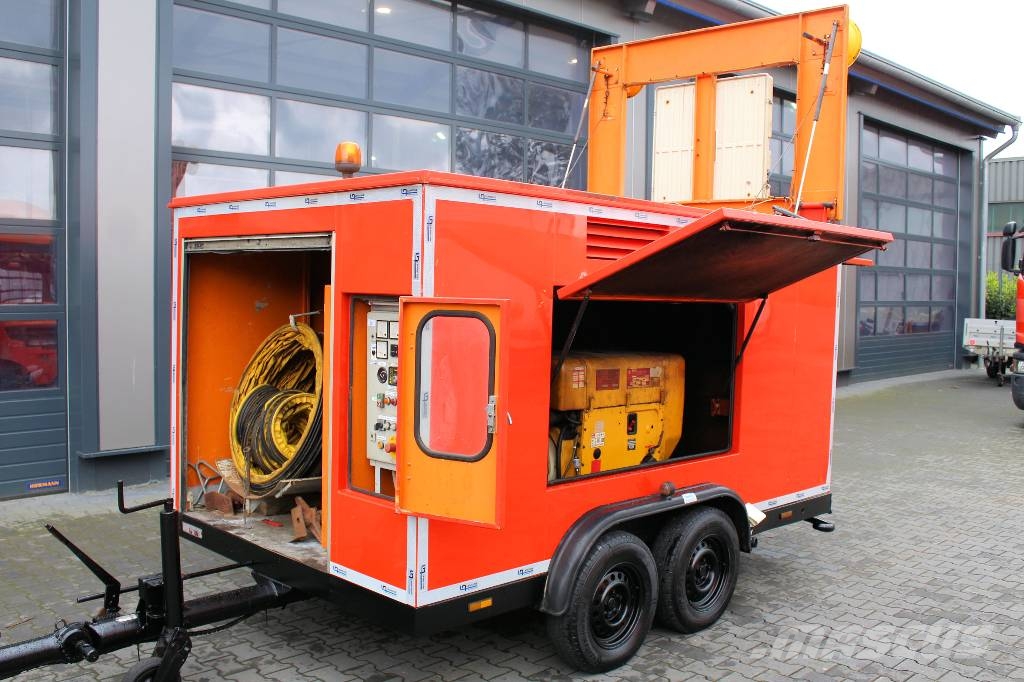 Stamford mobiles STROM-Aggregat 27,5 kVA + Sielbelüfter Generadores diésel