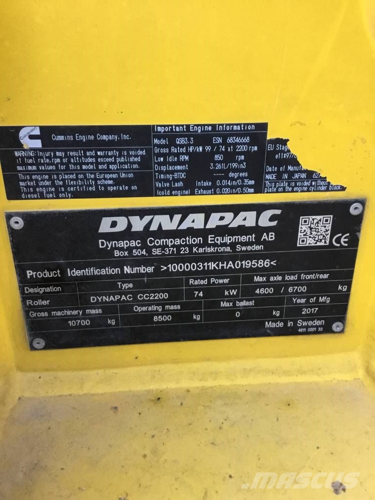 Dynapac CC 2200 Tandemové valce
