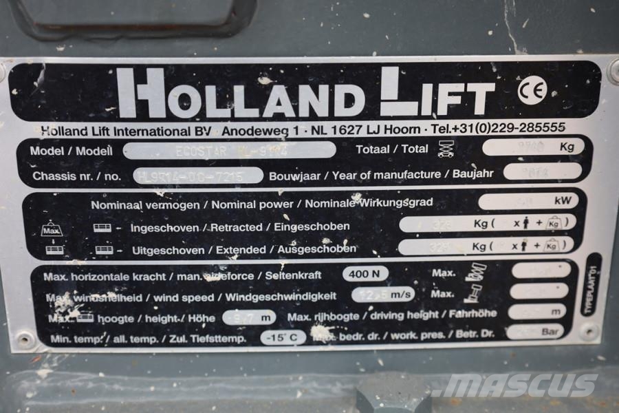 Holland Lift Ecostar HL-9714 Electric, 12m Working Height, 325k Elevadores de tesoura