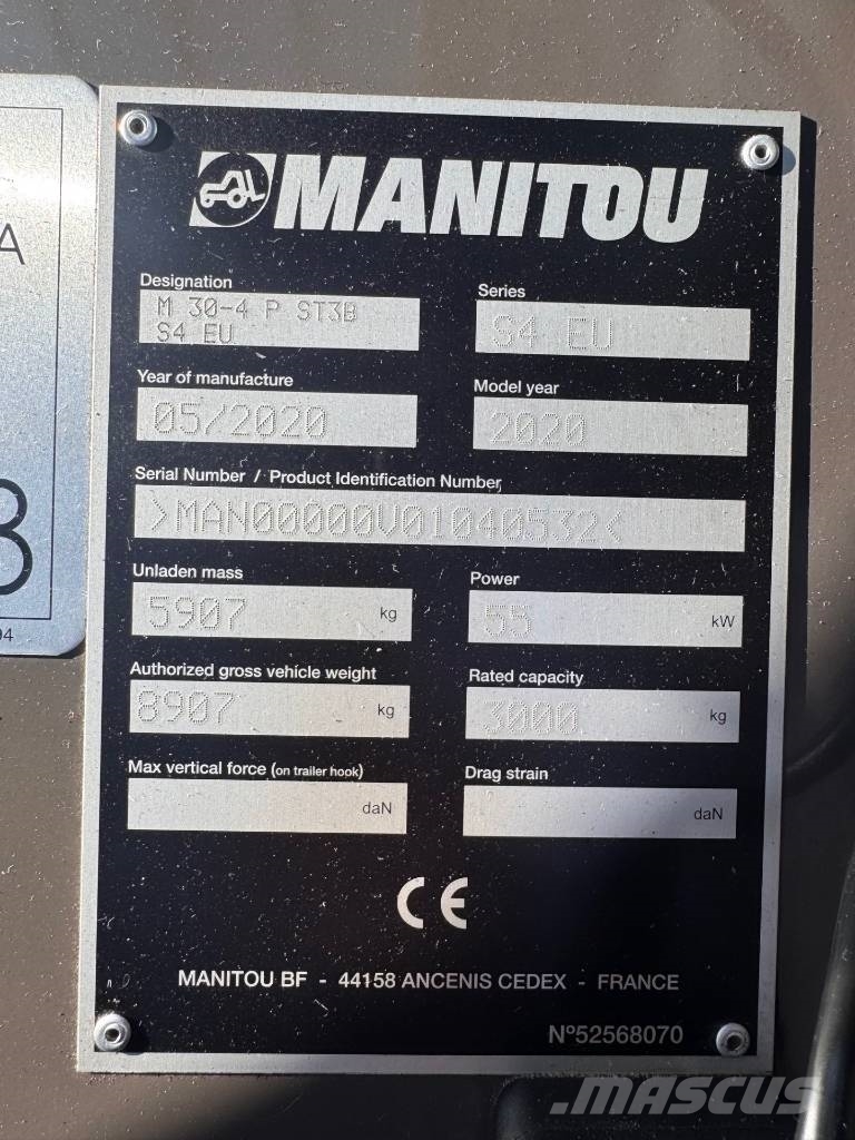 Manitou M30-4 P ST3B S4 EU Dīzeļa autoiekrāvēji
