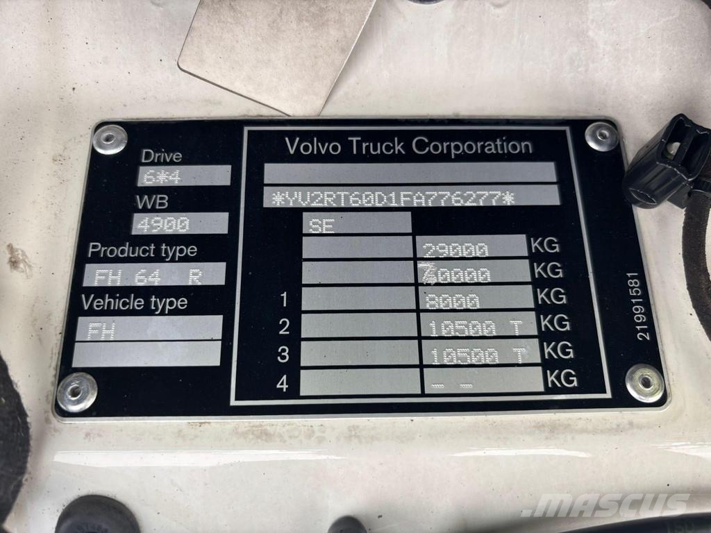 Volvo FH 540 6x4 Transporte de madera