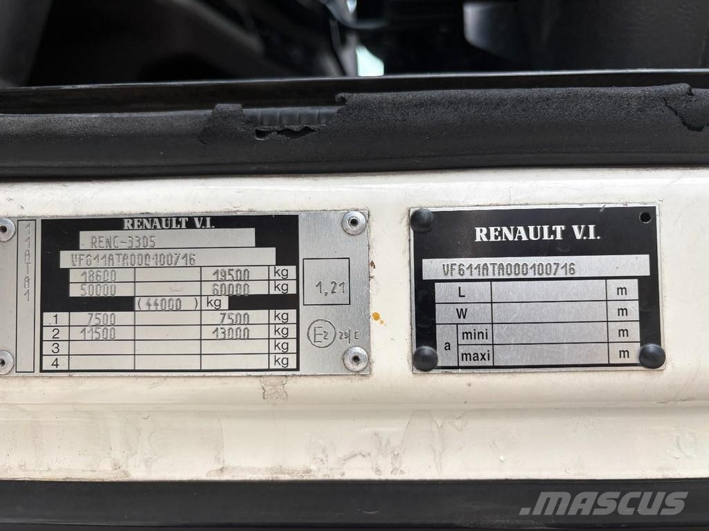 Renault MAGNUM 19,400 + BDF + 4 PERSON + BED + ELEVATOR Razstavljivi tovornjaki z žičnimi dvigali