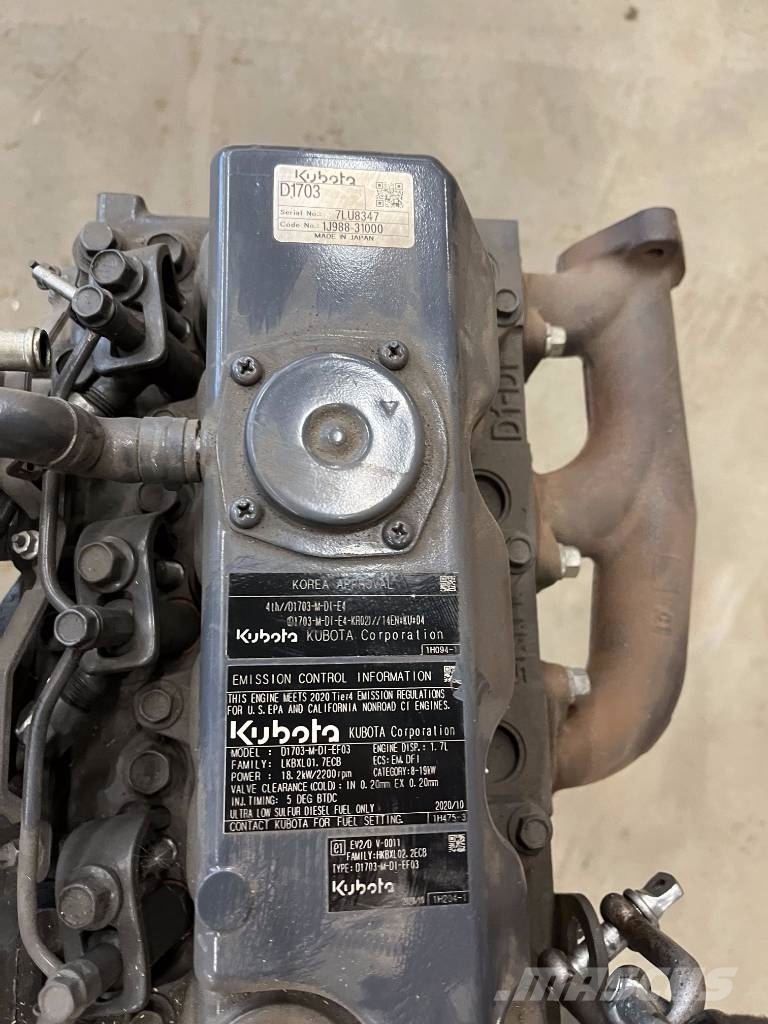 Kubota D722 V1505 V2203 V2403 V3300 Mootorid