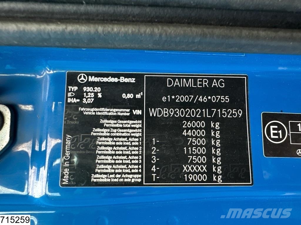 Mercedes-Benz Actros 2532 EURO 5, 18.200 Liter, 4 Comp Вантажівки-цистерни