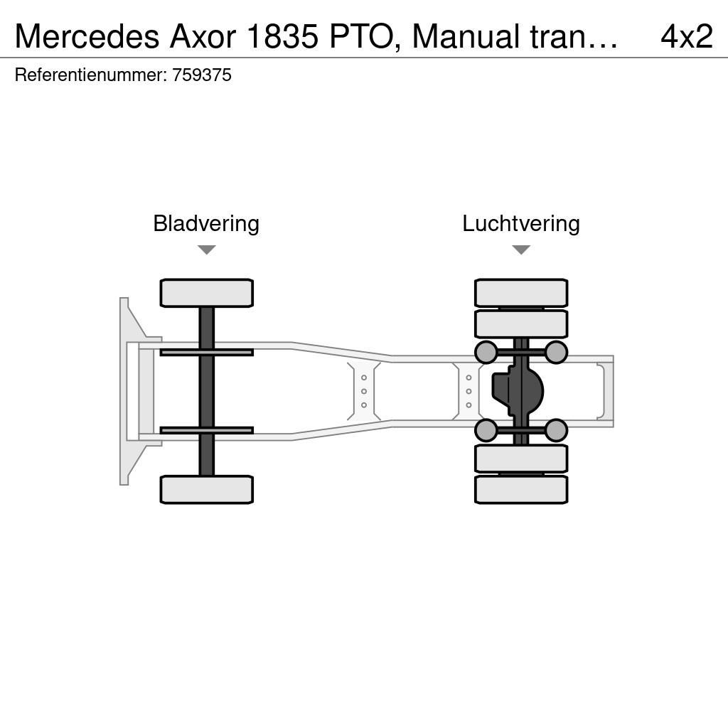 Mercedes-Benz Axor 1835 PTO, Manual transmission Vilcēji