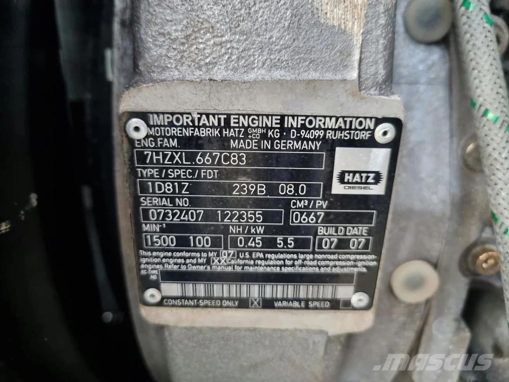 Hidrostal 100 GG met Hatz motor 1D81Z ''Betsy" Hidrostal ''B Veepumbad