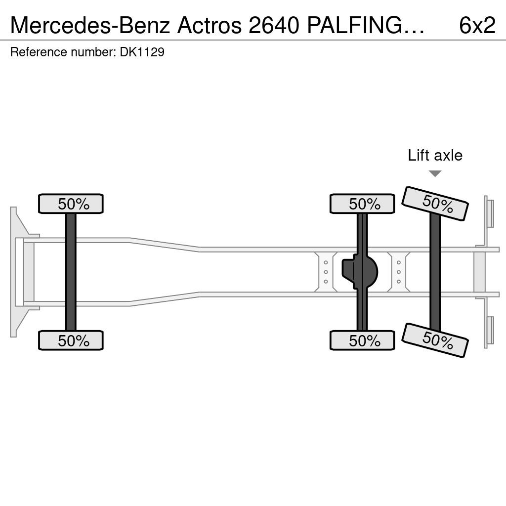 Mercedes-Benz Actros 2640 PALFINGER 34TM CRANE/GRUE!!RADIO REMOT رافعات صالحة لكل أنواع الطرق