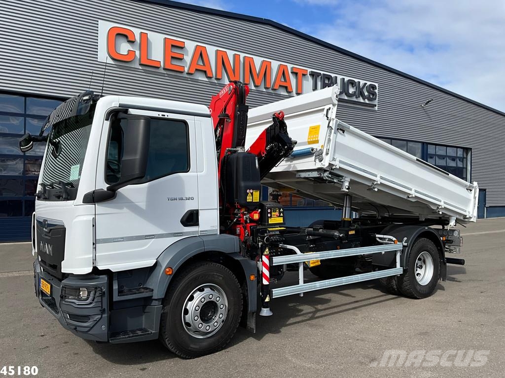 MAN TGM 18.320 Euro 6 Fassi 13 Tonmeter laadkraan NEW Autobasculanta