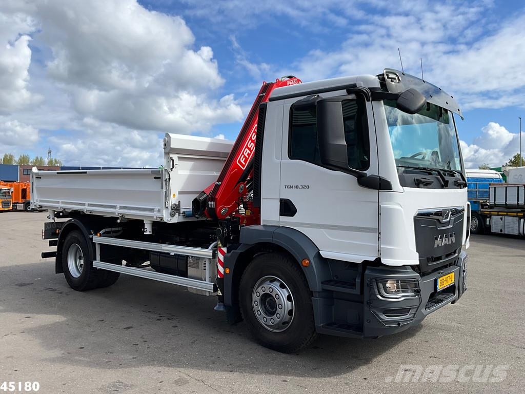 MAN TGM 18.320 Euro 6 Fassi 13 Tonmeter laadkraan NEW Autobasculanta