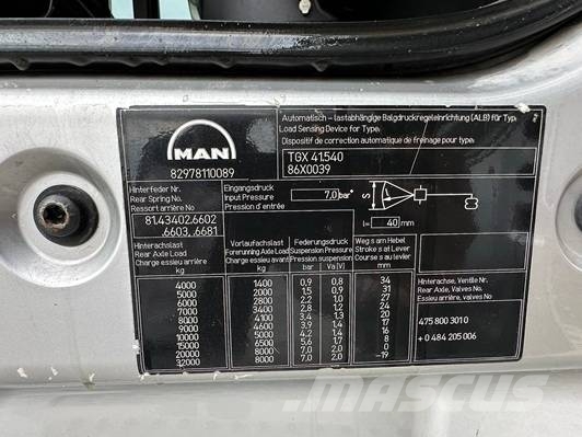 MAN TGX 41.540 8X4/4 Çekiciler