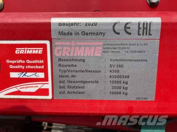Grimme SV 260 Trailed 2 Row Potato Harvester Agriculture - Others