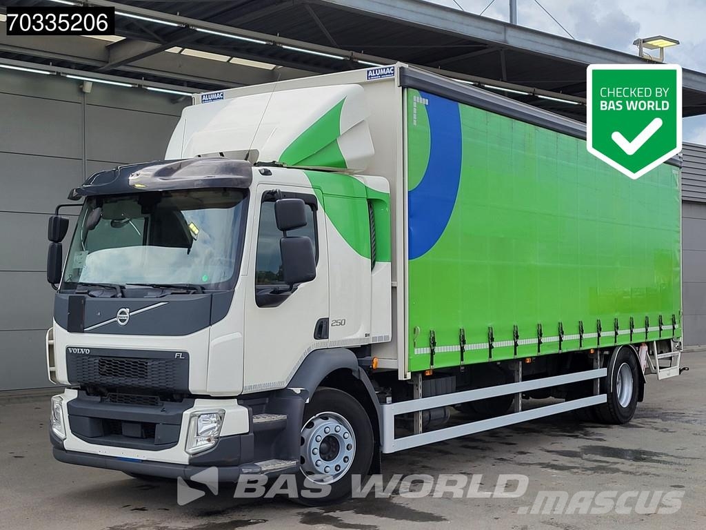 Volvo FL 250 4X2 18tonner curtainsides 2000kg Ladebordwa Sanduk kamioni