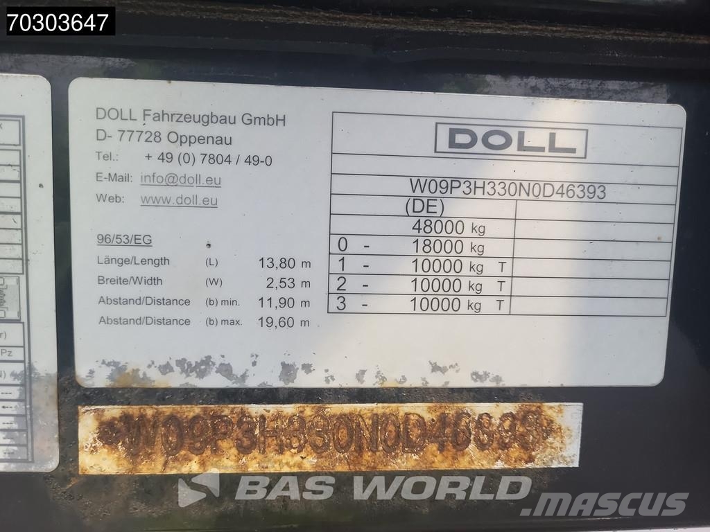Doll P3H-Z18 Remote Control Twistlocks 3x Steering Exte Pritschenauflieger