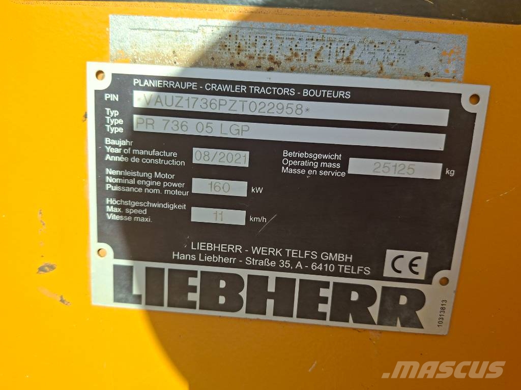 Liebherr PR736 LGP Bulldozer på larvebånd