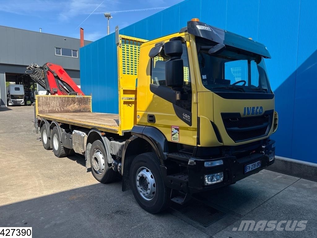 Iveco X-Way 480 8X4, EURO 6D, Retarder, Palfinger 平板式/側卸式卡車
