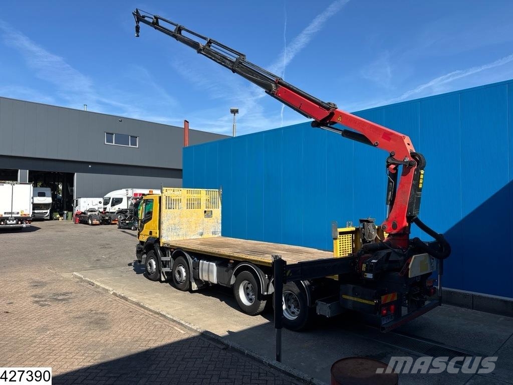 Iveco X-Way 480 8X4, EURO 6D, Retarder, Palfinger 平板式/側卸式卡車