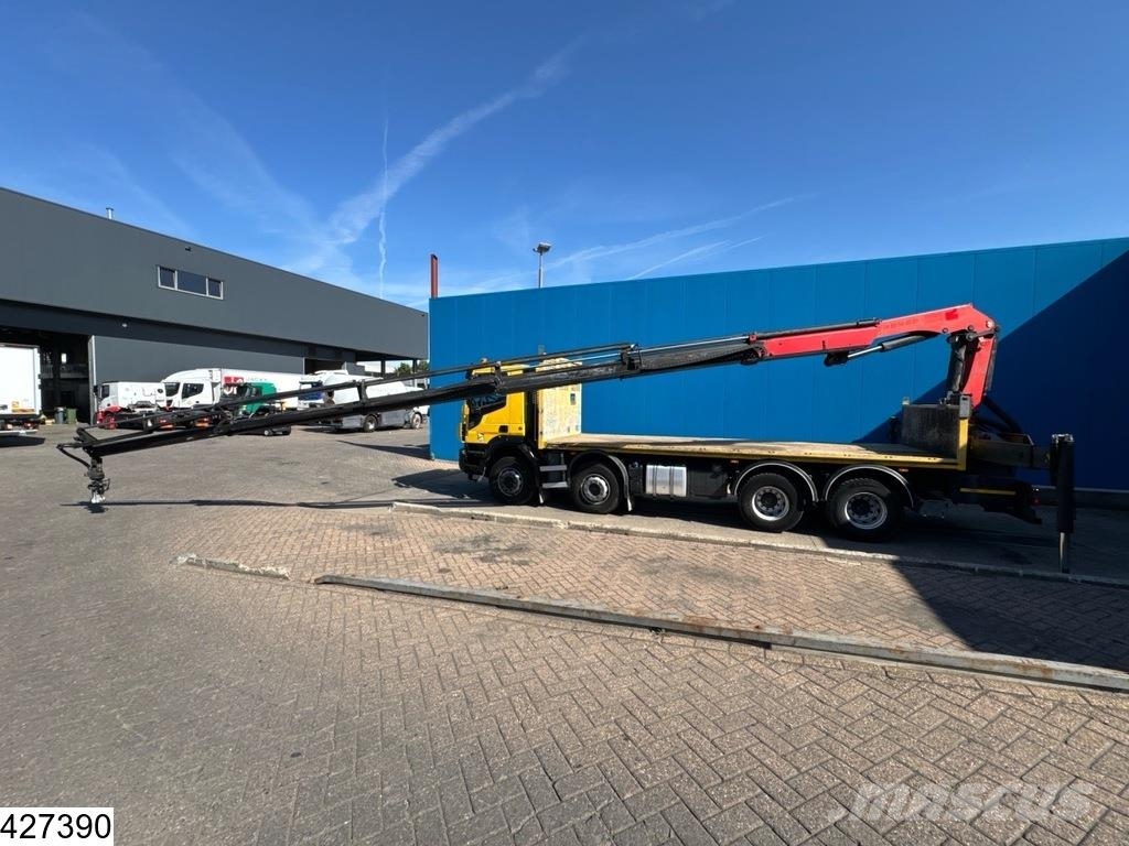 Iveco X-Way 480 8X4, EURO 6D, Retarder, Palfinger 平板式/側卸式卡車
