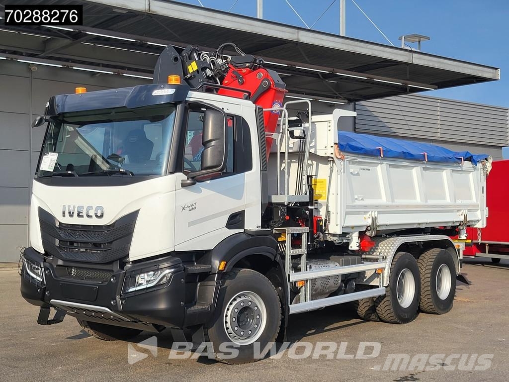 Iveco X-Way 480 6X4 NEW! HMF 2243Z-RCS Z-Crane kran 12m3 Грузовики-Самосвалы