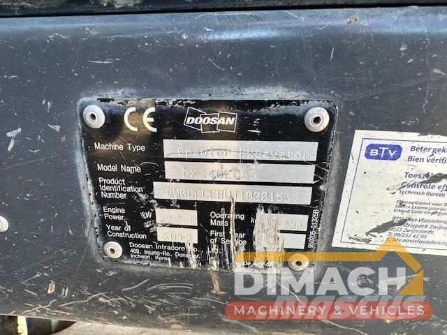 Doosan DX340 LC-5 Dutch machine - TOP condition Pelle spéciale