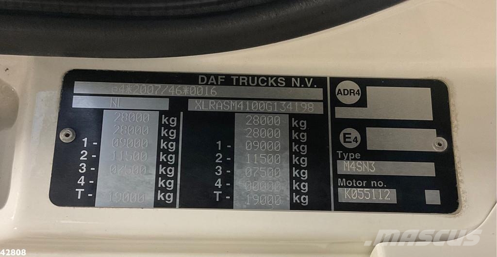 DAF FAN CF 290 VDL Translift zijlader Komunalni tovornjaki