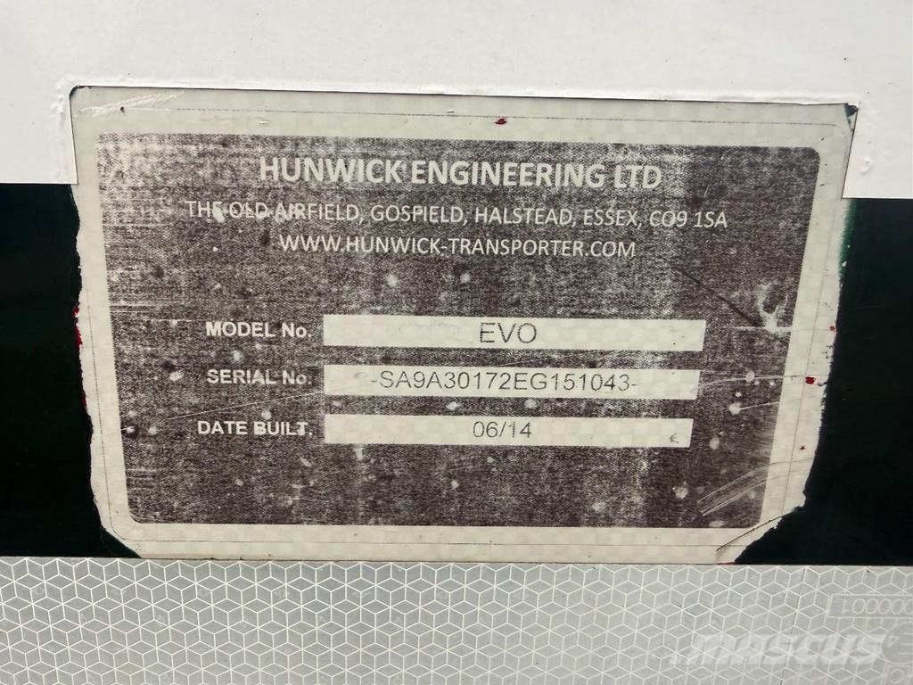 Scania P410 RHD 6X2 EURO 6 + HUNWICK 3 AXLE TRAILER Evakuatori
