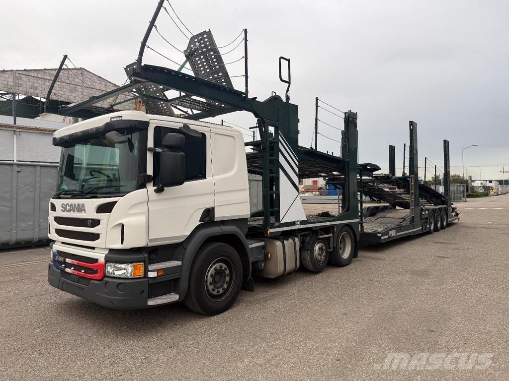 Scania P410 RHD 6X2 EURO 6 + HUNWICK 3 AXLE TRAILER Evakuatori