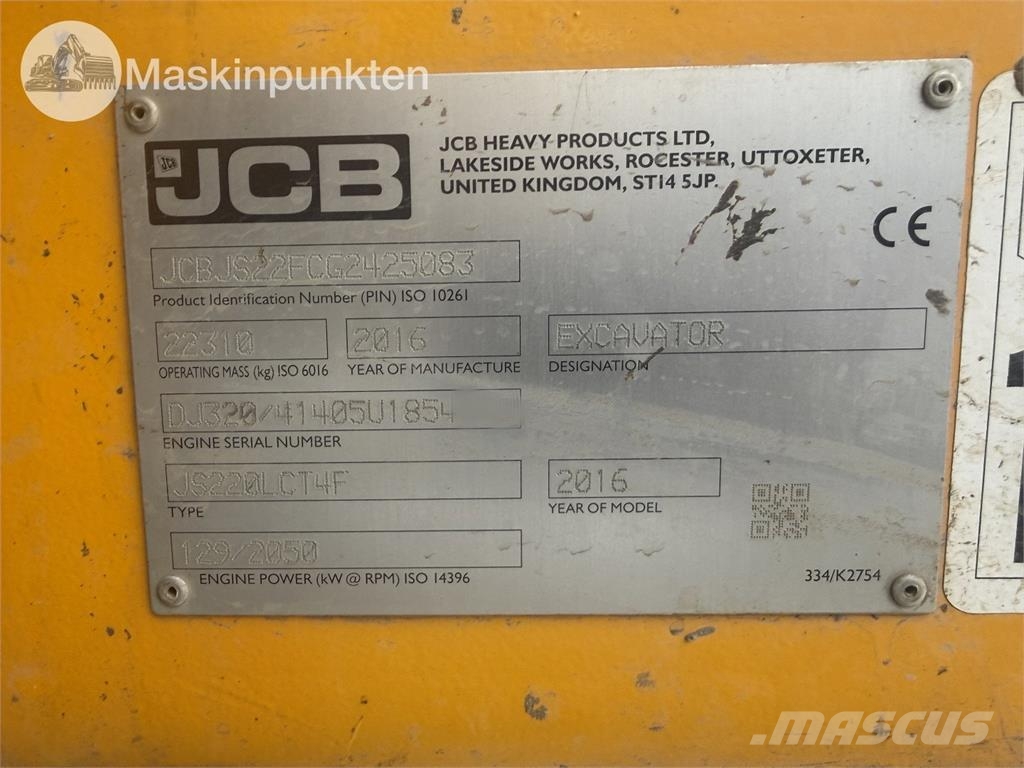 JCB JS220 履带挖掘机