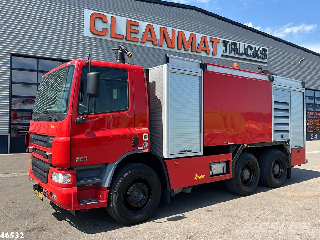 DAF FAT 75 CF 360 6x4 ZIEGLER Feuerwehr / schuimbluswa Camiones de bomberos
