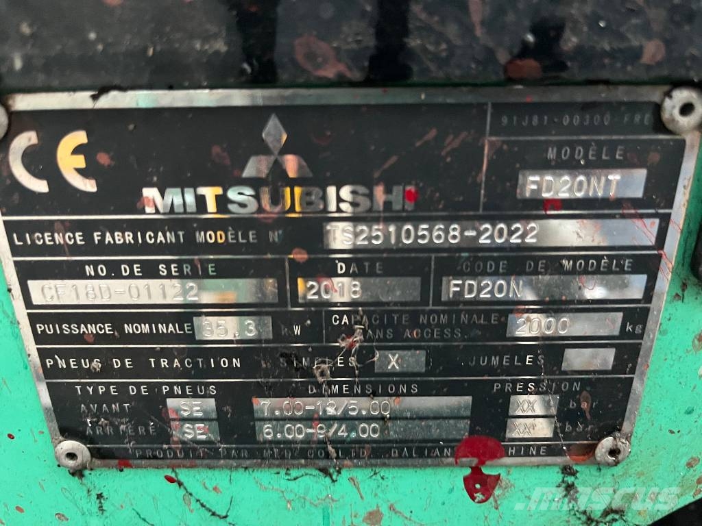 Mitsubishi FD20NT V-4206 IO Dizelski viličari