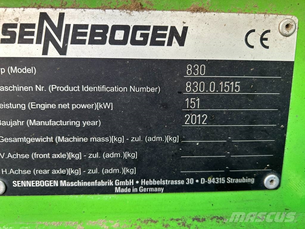 Sennebogen 830 M For Parts Avfalls / industri hantering