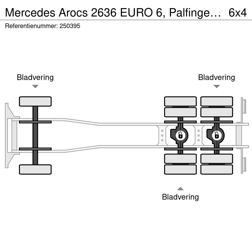 Mercedes-Benz Arocs 2636 EURO 6, Palfinger, Remote, 6x4, Steel s Kamioni sa otvorenim sandukom