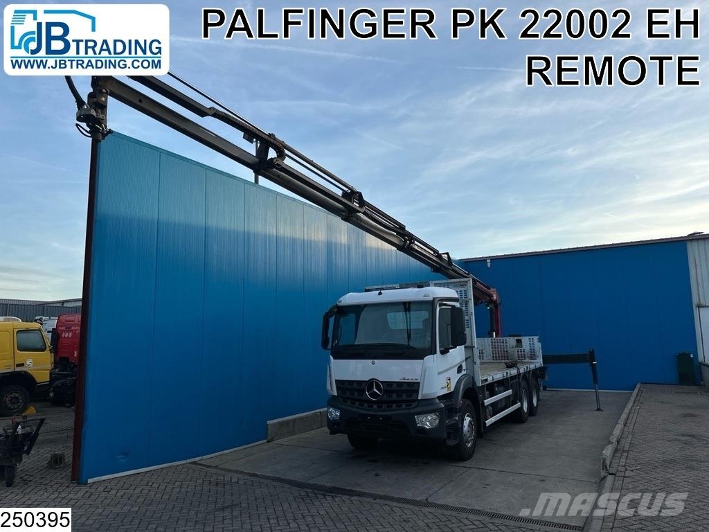 Mercedes-Benz Arocs 2636 EURO 6, Palfinger, Remote, 6x4, Steel s Kamioni sa otvorenim sandukom