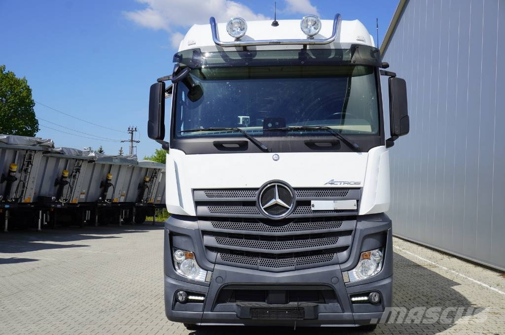 Mercedes-Benz Actros 2540 6×2 / 90 tho. km! / 18 EPAL curtainsid Pritsche & Plane