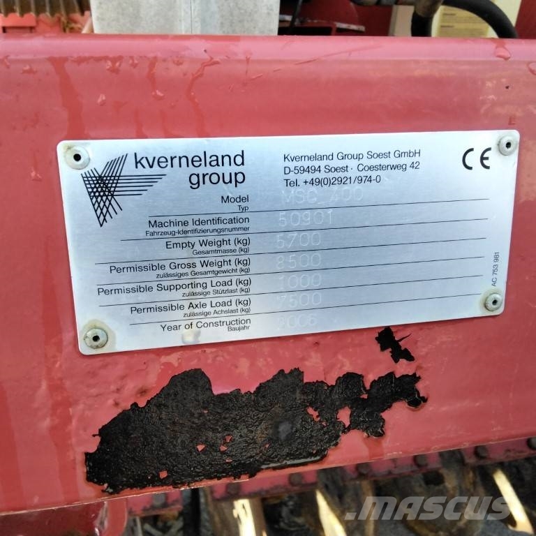 Kverneland MSC 400 مثاقيب