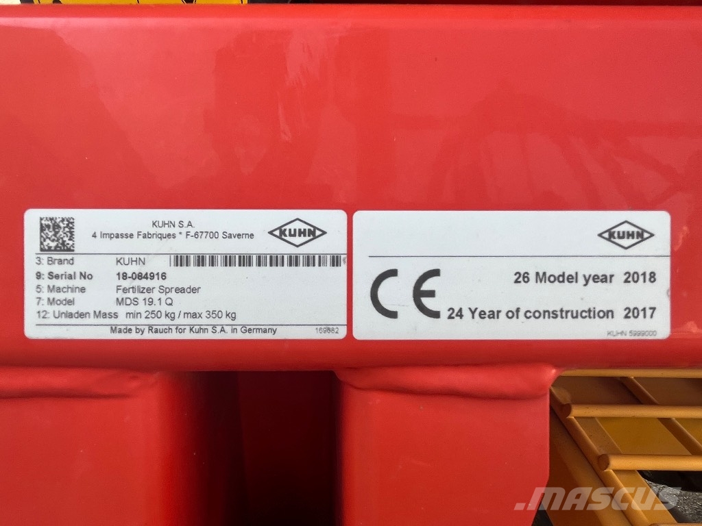 Kuhn MDS 19.1 Q Διαστρωτήρες ανοργάνων